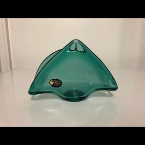 Bluish napkin holder - White Cristal